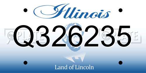 Q326235 Illinois License Plate
