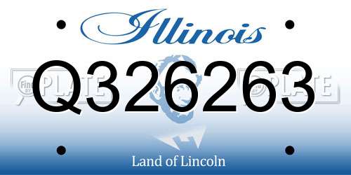 Q326263 Illinois License Plate