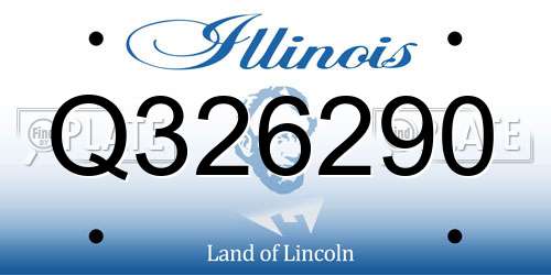 Q326290 Illinois License Plate