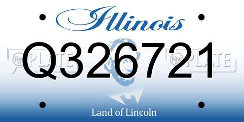 Q326721 Illinois License Plate