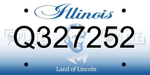 Q327252 Illinois License Plate