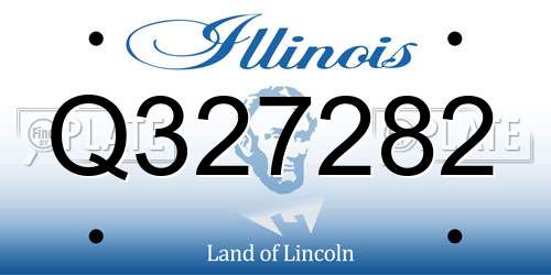 Q327282 Illinois License Plate
