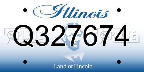 Q327674 Illinois License Plate