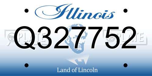 Q327752 Illinois License Plate