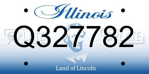 Q327782 Illinois License Plate