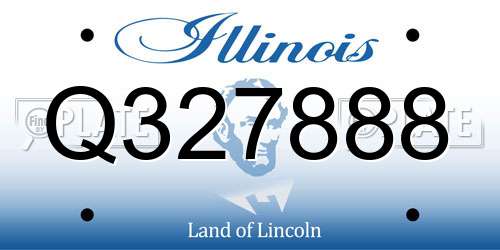 Q327888 Illinois License Plate