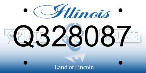 Q328087 Illinois License Plate