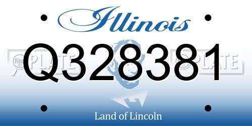 Q328381 Illinois License Plate