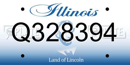 Q328394 Illinois License Plate