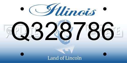 Q328786 Illinois License Plate