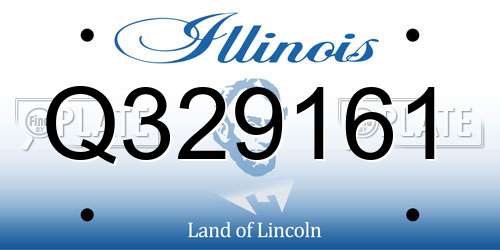 Q329161 Illinois License Plate