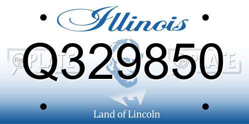 Q329850 Illinois License Plate