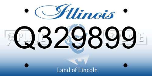 Q329899 Illinois License Plate