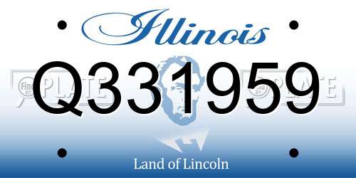 Q331959 Illinois License Plate