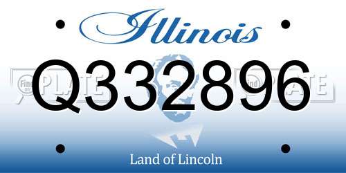 Q332896 Illinois License Plate