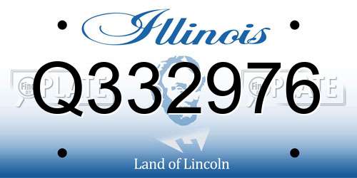Q332976 Illinois License Plate