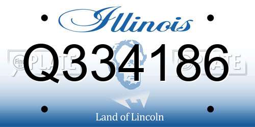 Q334186 Illinois License Plate