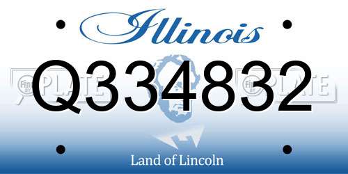 Q334832 Illinois License Plate