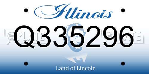 Q335296 Illinois License Plate