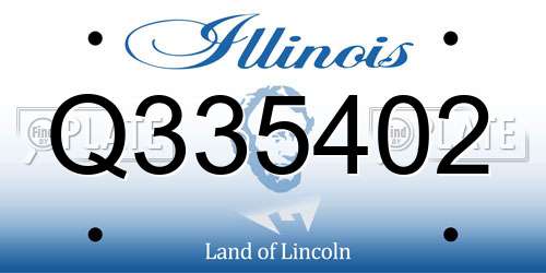 Q335402 Illinois License Plate