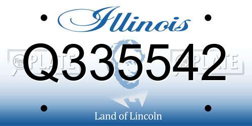 Q335542 Illinois License Plate