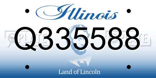 Q335588 Illinois License Plate