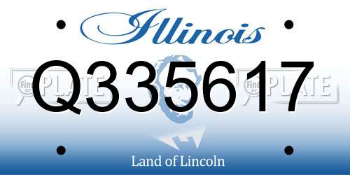 Q335617 Illinois License Plate