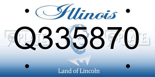 Q335870 Illinois License Plate