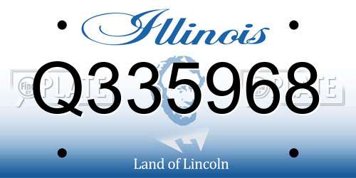 Q335968 Illinois License Plate