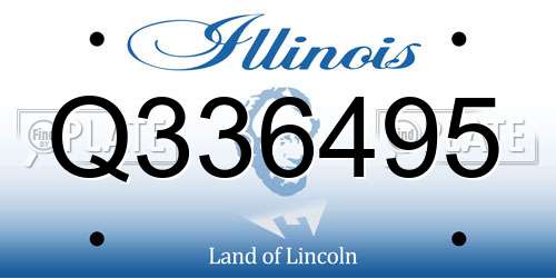 Q336495 Illinois License Plate