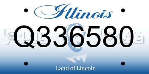 Q336580 Illinois License Plate
