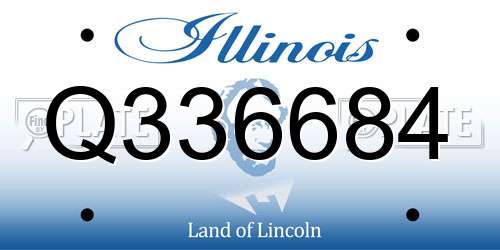 Q336684 Illinois License Plate