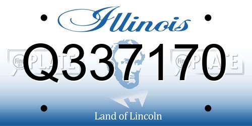 Q337170 Illinois License Plate