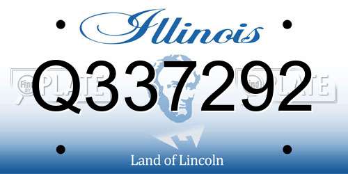 Q337292 Illinois License Plate