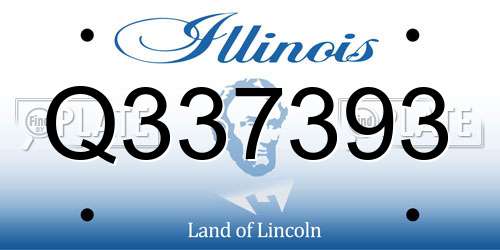 Q337393 Illinois License Plate