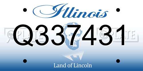 Q337431 Illinois License Plate