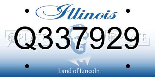 Q337929 Illinois License Plate