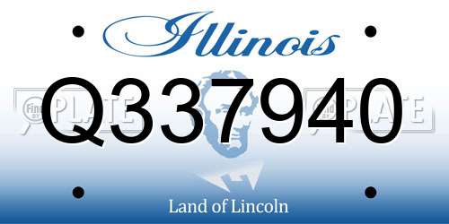 Q337940 Illinois License Plate