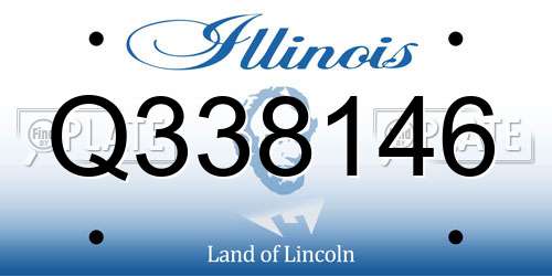 Q338146 Illinois License Plate