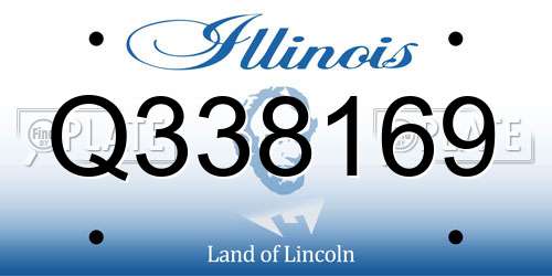 Q338169 Illinois License Plate