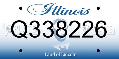 Q338226 Illinois License Plate