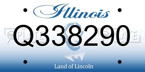 Q338290 Illinois License Plate