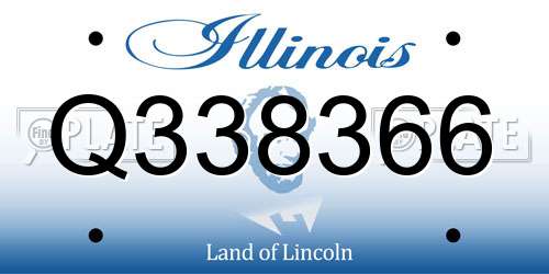 Q338366 Illinois License Plate