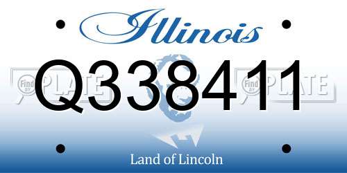 Q338411 Illinois License Plate