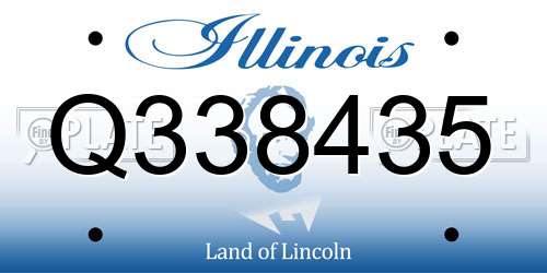 Q338435 Illinois License Plate