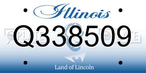 Q338509 Illinois License Plate