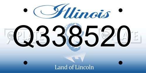 Q338520 Illinois License Plate