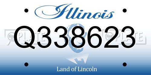Q338623 Illinois License Plate
