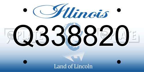 Q338820 Illinois License Plate