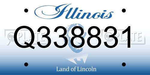Q338831 Illinois License Plate